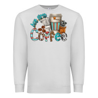 Dove Grey but first coffee Premium Sweatshirt - texasbilliewilder