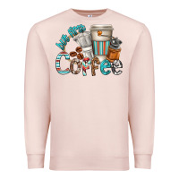 Pale Pink but first coffee Premium Sweatshirt - texasbilliewilder