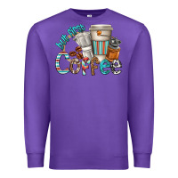 Purple but first coffee Premium Sweatshirt - texasbilliewilder