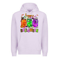 Lilac happy halloween jars and horror Premium Hoodie - AdoDesignShop