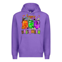 Purple happy halloween jars and horror Premium Hoodie - AdoDesignShop