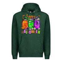 Sports Green happy halloween jars and horror Premium Hoodie - AdoDesignShop