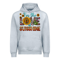 Heather Grey for the love of sunshine sunflower our lady of guadalupe Urban Hoodie - JahusDesignShop