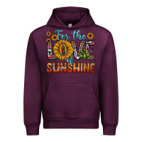 Mauve Wine for the love of sunshine sunflower our lady of guadalupe Urban Hoodie - JahusDesignShop