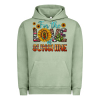 Pigment Oil Green for the love of sunshine sunflower our lady of guadalupe Urban Hoodie - JahusDesignShop