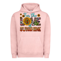 Pigment Salmon for the love of sunshine sunflower our lady of guadalupe Urban Hoodie - JahusDesignShop