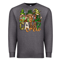 Charcoal Heather camp crew with gnomies Premium Sweatshirt - texasbilliewilder