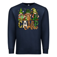 Navy camp crew with gnomies Premium Sweatshirt - texasbilliewilder