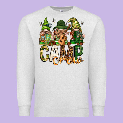 Premium Sweatshirt camp crew with gnomies