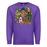 Purple camp crew with gnomies Premium Sweatshirt - texasbilliewilder