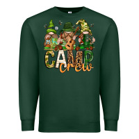 Sports Green camp crew with gnomies Premium Sweatshirt - texasbilliewilder