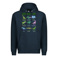 Navy god says i am dinosaurs Premium Hoodie - JahusDesignShop