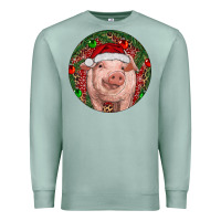 Seafoam Pig Christmas Premium Sweatshirt - RanaPortraitStore