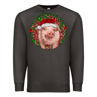 Smoke Pig Christmas Premium Sweatshirt - RanaPortraitStore