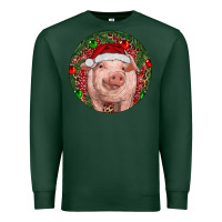Sports Green Pig Christmas Premium Sweatshirt - RanaPortraitStore