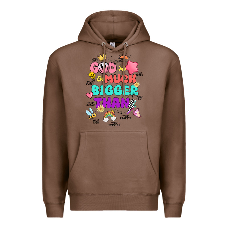 God Is Bigger Design Premium Hoodie by JahusDesignShop | Teevron