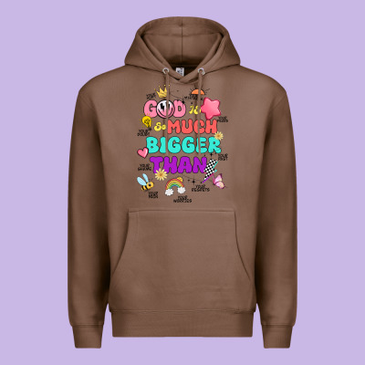 God Is Bigger Design Premium Hoodie Designed By Jahusdesignshop