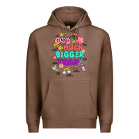 Chestnut god is bigger design Premium Hoodie - JahusDesignShop