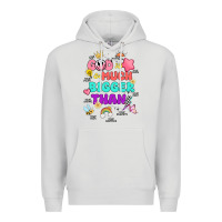 Dove Grey god is bigger design Premium Hoodie - JahusDesignShop