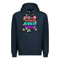 Navy god is bigger design Premium Hoodie - JahusDesignShop