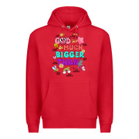 Red god is bigger design Premium Hoodie - JahusDesignShop