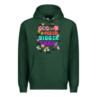 Sports Green god is bigger design Premium Hoodie - JahusDesignShop