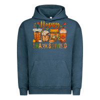 Pigment Midnight Navy western happy thanksgiving bbs Urban Hoodie - BundleAndBundleShop