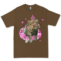 Cacao Baby Hippo With Tutu Premium Tee - LillyAllenDesigns