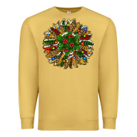 Antique Gold Leopard Christmas Sunflower Premium Sweatshirt - RanaPortraitStore