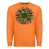Carrot Leopard Christmas Sunflower Premium Sweatshirt - RanaPortraitStore
