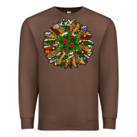 Chestnut Leopard Christmas Sunflower Premium Sweatshirt - RanaPortraitStore