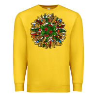 Lemon Leopard Christmas Sunflower Premium Sweatshirt - RanaPortraitStore