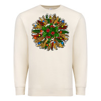 Sandshell Leopard Christmas Sunflower Premium Sweatshirt - RanaPortraitStore