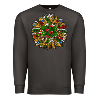 Smoke Leopard Christmas Sunflower Premium Sweatshirt - RanaPortraitStore