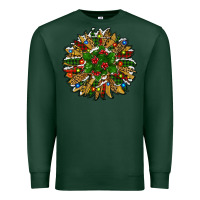 Sports Green Leopard Christmas Sunflower Premium Sweatshirt - RanaPortraitStore