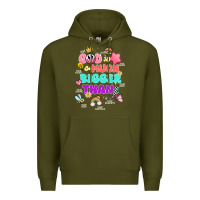 Army Green god is bigger design Premium Hoodie - JahusDesignShop