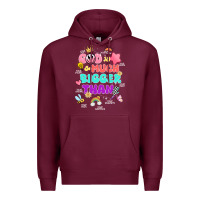 Burgundy god is bigger design Premium Hoodie - JahusDesignShop