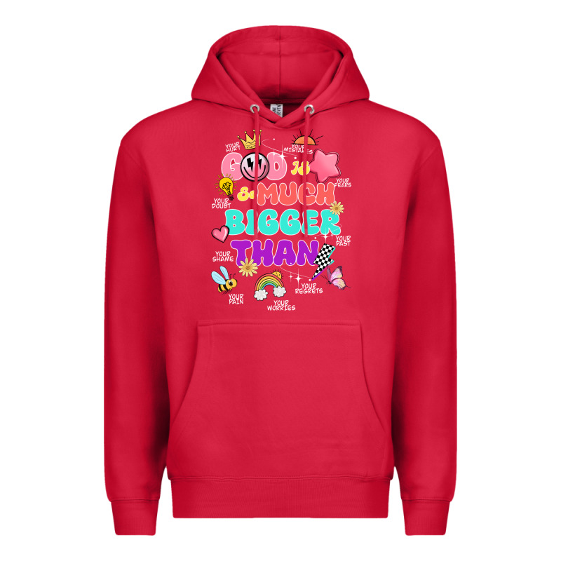 God Is Bigger Design Premium Hoodie by JahusDesignShop | Teevron