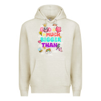 Oatmeal Heather god is bigger design Premium Hoodie - JahusDesignShop