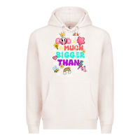 Pale Pink god is bigger design Premium Hoodie - JahusDesignShop
