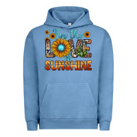 Pigment Pebble Blue for the love of sunshine Urban Hoodie - JahusDesignShop