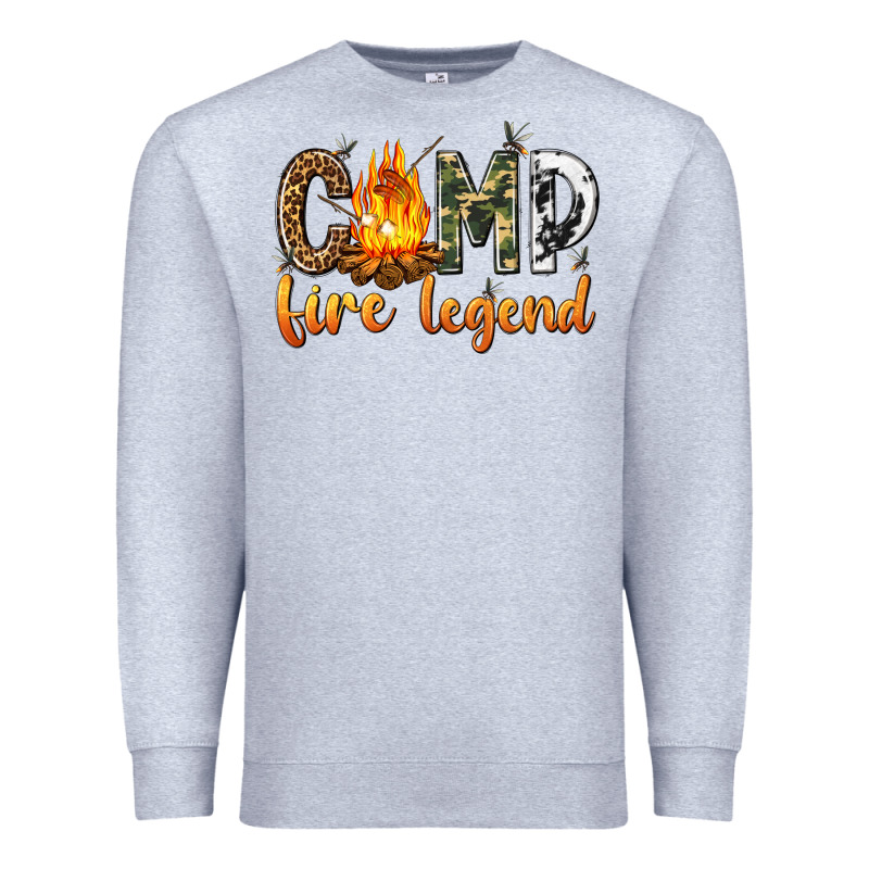 Camp Fire Legend With Fire Premium Sweatshirt by texasbilliewilder | Teevron