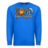 True Royal camp fire legend with fire Premium Sweatshirt - texasbilliewilder