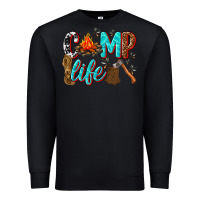 Black camp life Premium Sweatshirt - texasbilliewilder