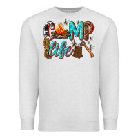 Oatmeal Heather camp life Premium Sweatshirt - texasbilliewilder