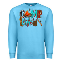 Ocean Blue camp life Premium Sweatshirt - texasbilliewilder