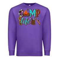 Purple camp life Premium Sweatshirt - texasbilliewilder