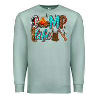 Seafoam camp life Premium Sweatshirt - texasbilliewilder