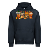 Navy western thanksgiving coffee cups bbs Urban Hoodie - BundleAndBundleShop