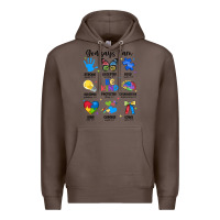 Coffee god says i am autism Premium Hoodie - JahusDesignShop